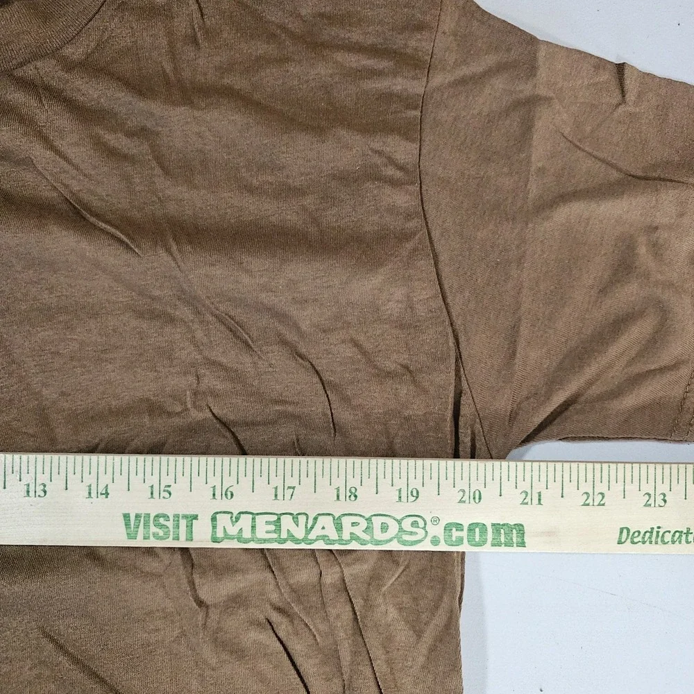 Vintage 90s Unicor Under Shirt 3 Pack Sz Large Brown Plain NEW NOS DOJ DPSC